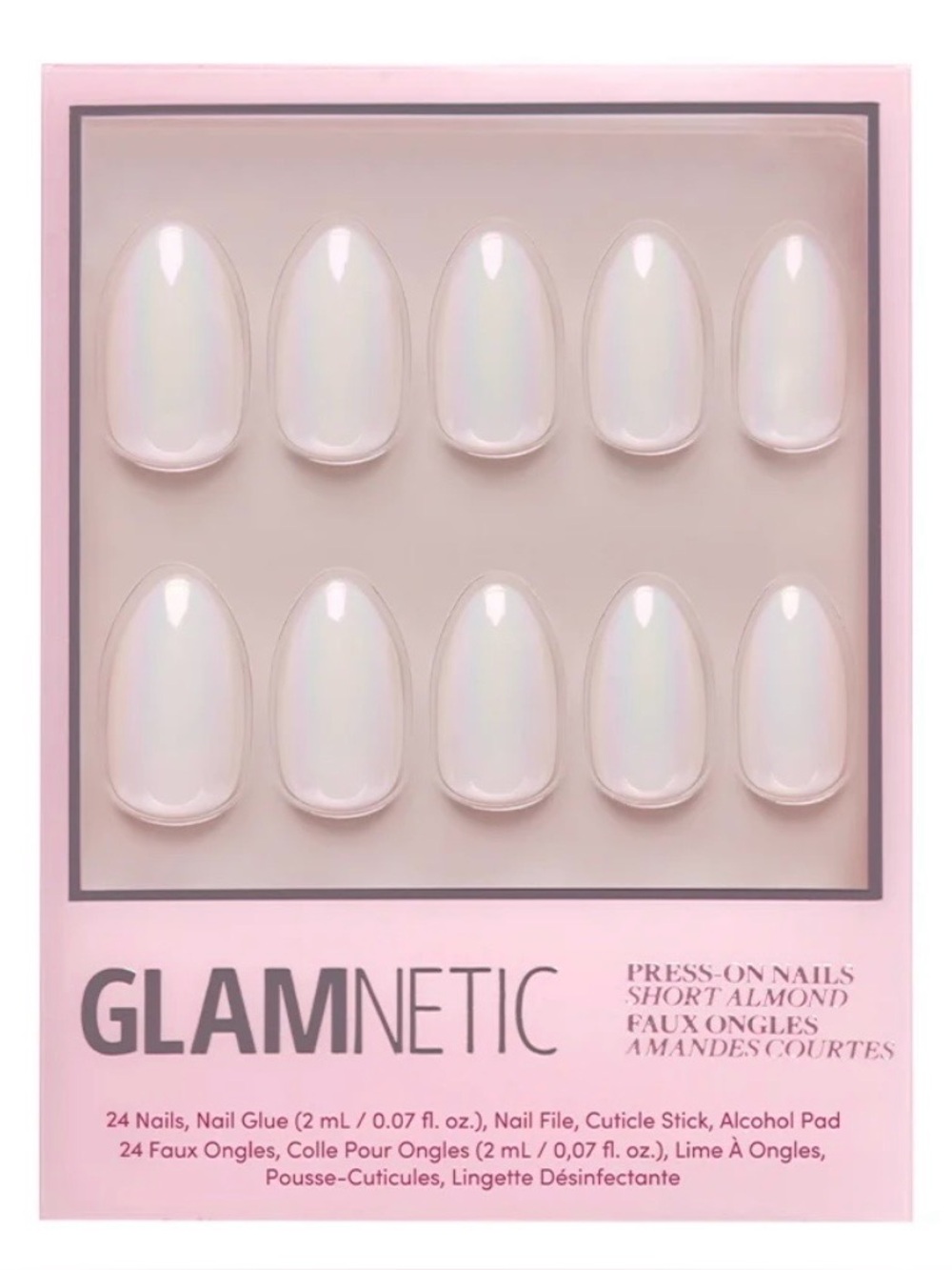 Glamnetic Short Almond Press On Nails MOONLIGHT NIB